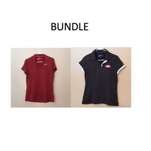 bundle: 2 Nike Dri-Fit Polos • Arkansas LIKE NEW
